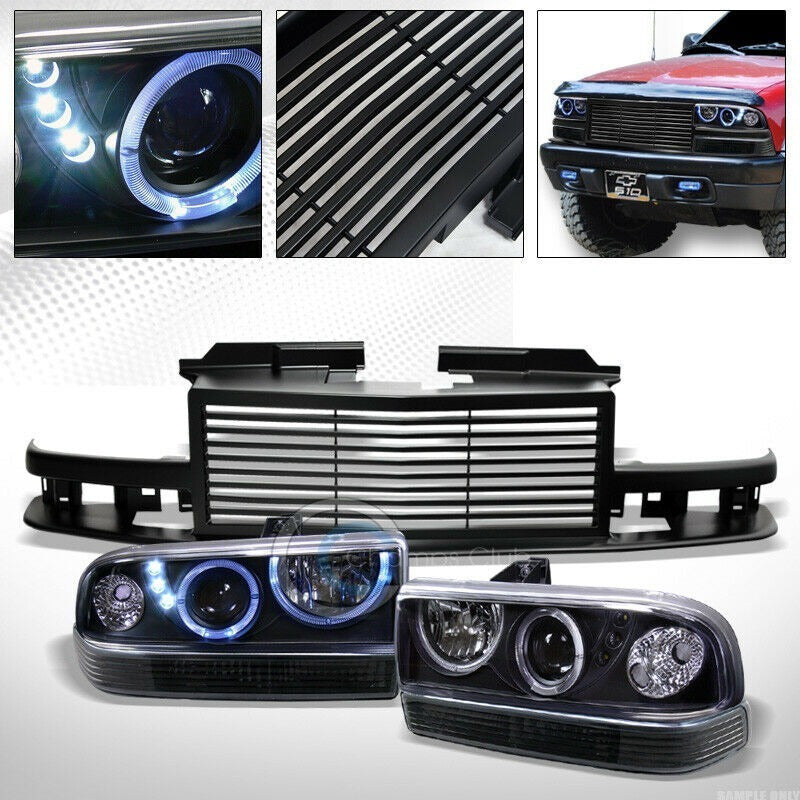 Chevrolet S10 Blazer 98-04 Faros,cuartos Negros,parrilla
