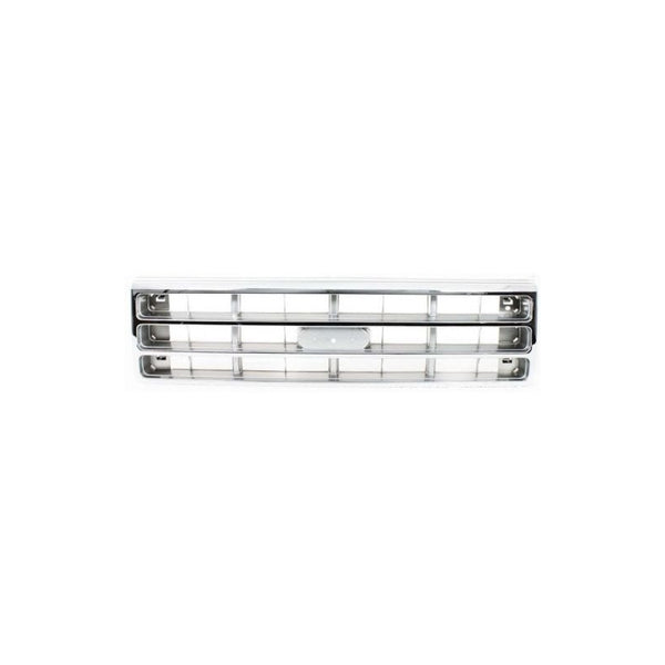 Fd F-series P/up 87-88  Parrilla Chrome Frame/silver Inserts
