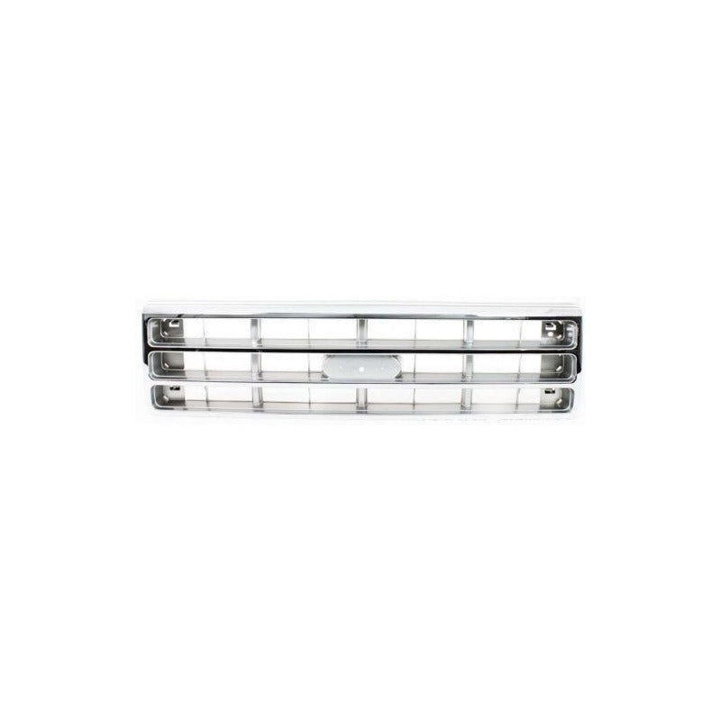 Fd F-series P/up 87-88  Parrilla Chrome Frame/silver Inserts