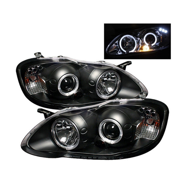 Toyota Corolla 2003-2005 Par De Faros Negros