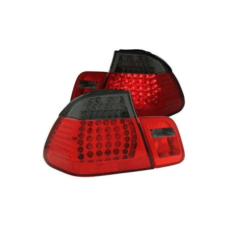 Bmw 3 Series E46 99-01 4 Dr L.e.d T.l Red/smoke  4pcs