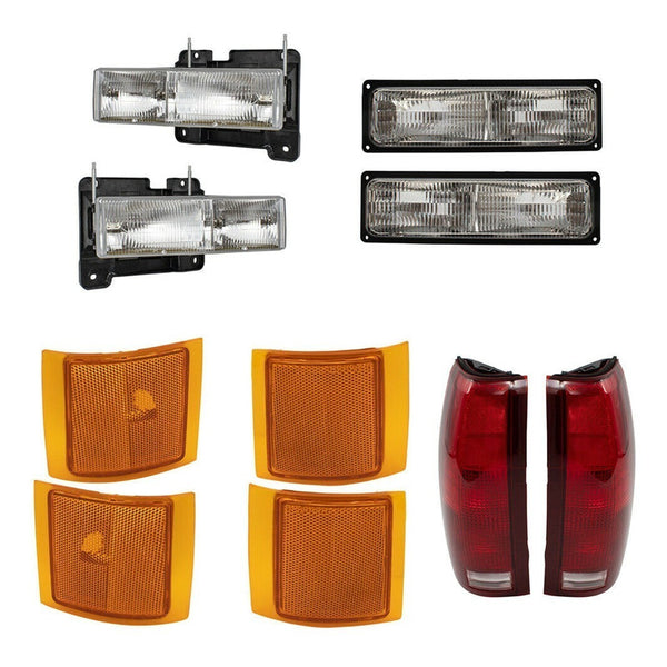 Chevrolet Tahoe Silverado 94-98 Luces Frontales Y Traseras