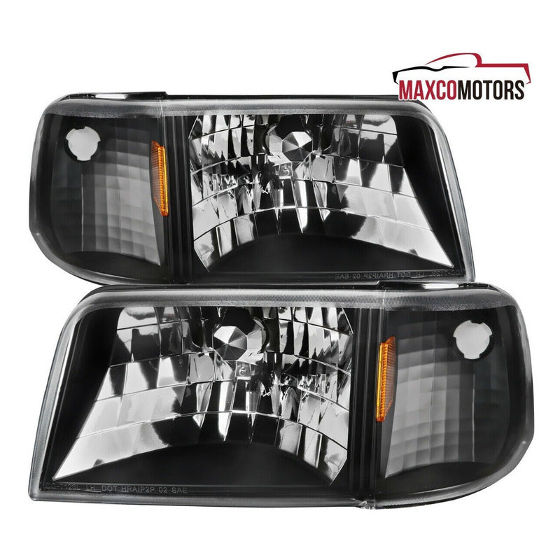 Ford Ranger 1993-1997 Faros Y Cuartos Negros