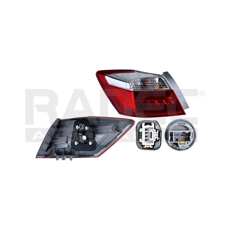 Calavera Exterior Hd Accord 13-15 C/leds Lado Izquierdo