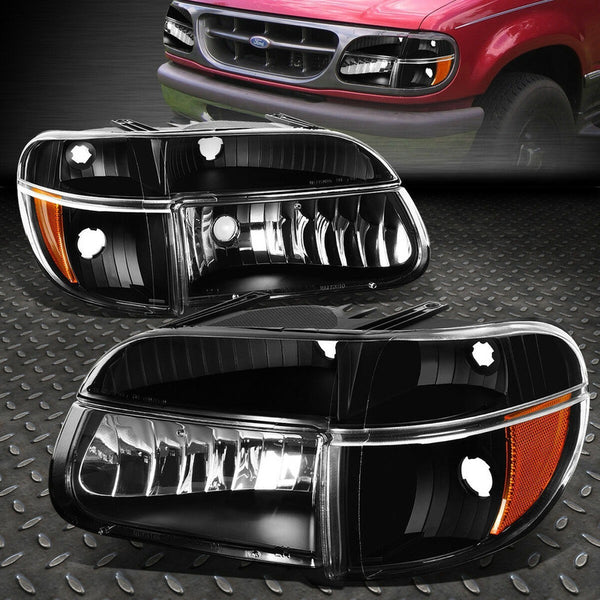 Ford Explorer 1995-01 Faros Y Cuartos Negros