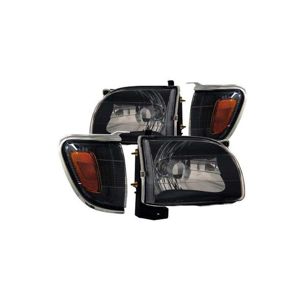 Ty Tacoma 01-04 H.l Black With C.l
