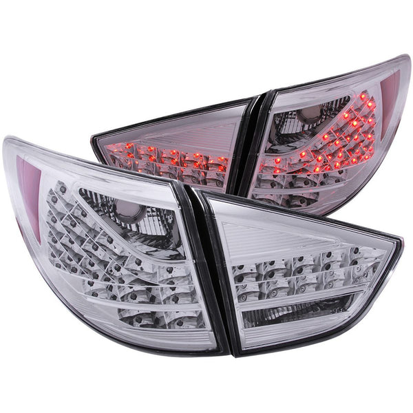 Hyundai Tucson 10-11 L.e.d T.l All Chrome 4 Pcs