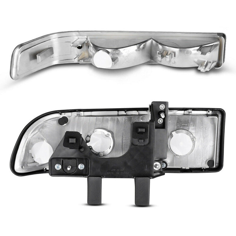 Chevrolet S10 1998-2004 Faros Y Cuartos Negros