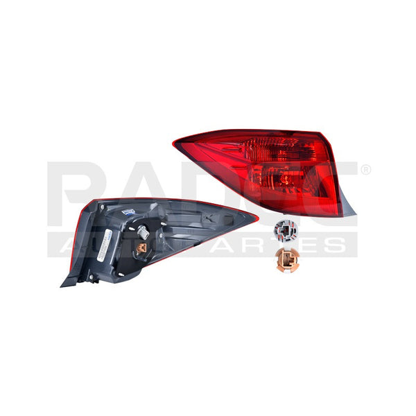 Calavera Exterior Ty Corolla 17 Rojo Lado Izquierdo Mx