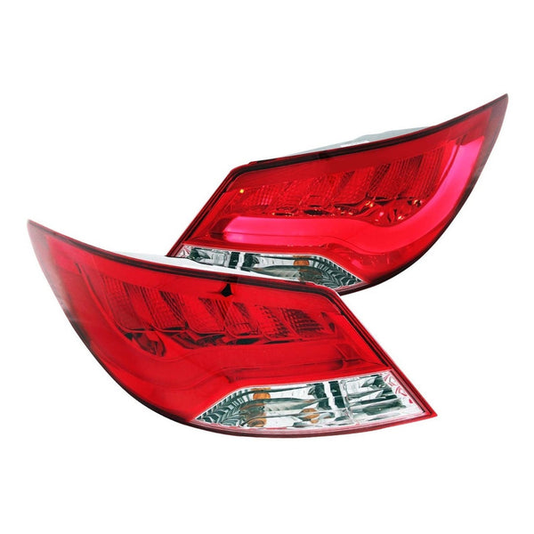 Hyundai Accent 12 L.e.d T.l Red/clear