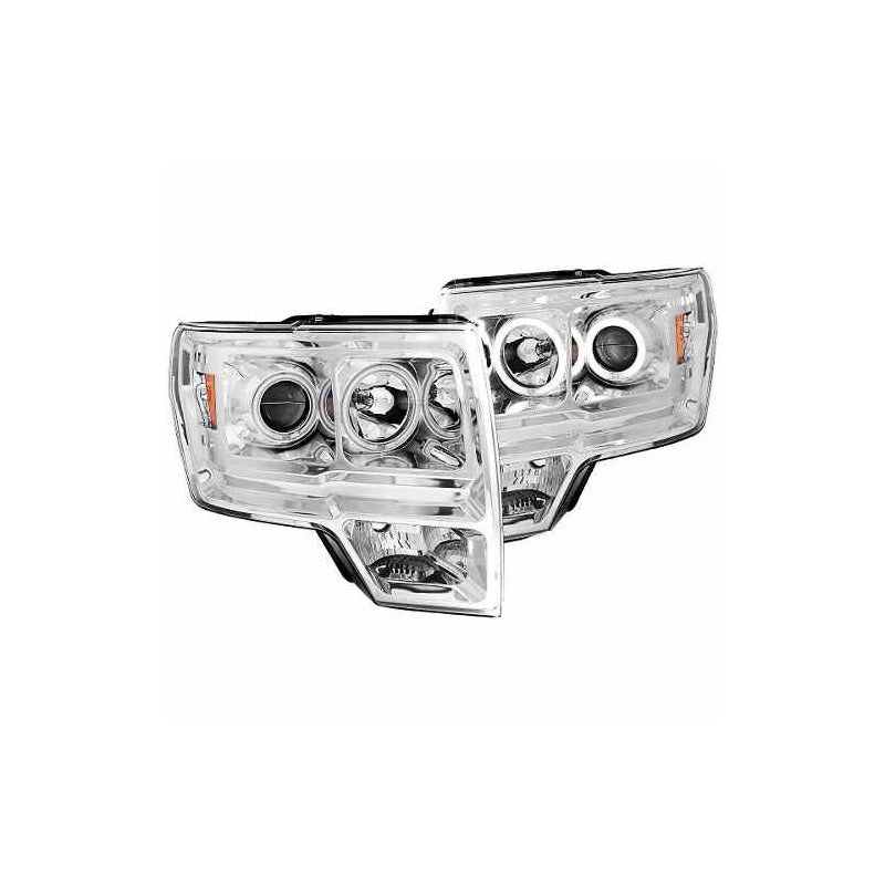 Fd F-150 09-12 Projector H.l Halo L.e.d Chrome(ccfl)