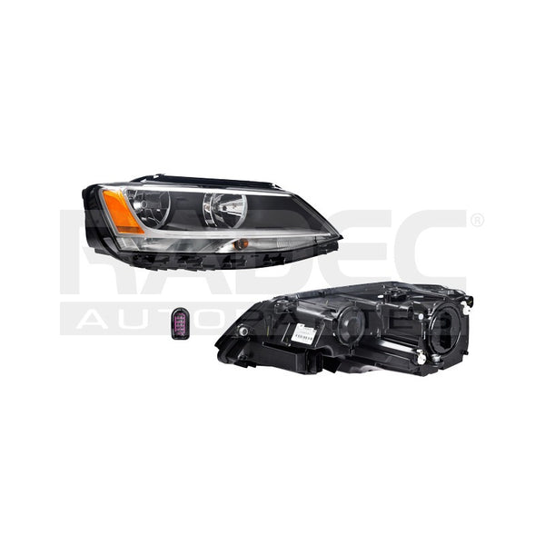 Faro Vw Jetta 11-16 P/1 Foco Hella Der