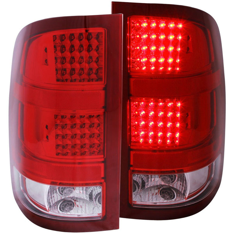 Gmc Sierra 07-08 L.e.d T.l Red/clear