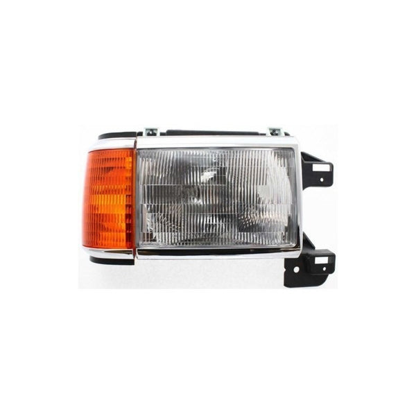 Faro Ford F-150 F150 Bronco 1987-1991 Con Aro Cromado