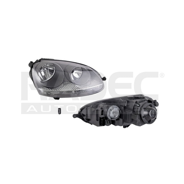 Faro Vw Bora 05-08 Gris Tyc Der