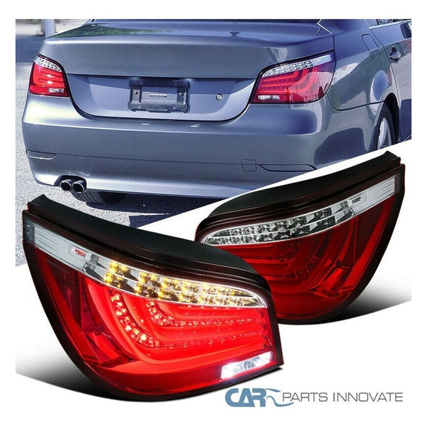 Bmw 5 Series E60 04-07 L.e.d T.l Red/clear