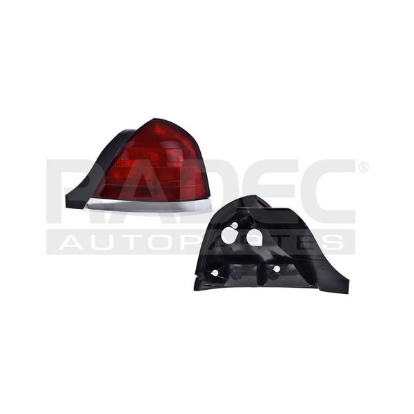 Calavera Fd Crown Victoria 98-11 Rojo F/cromado Lado Derecho