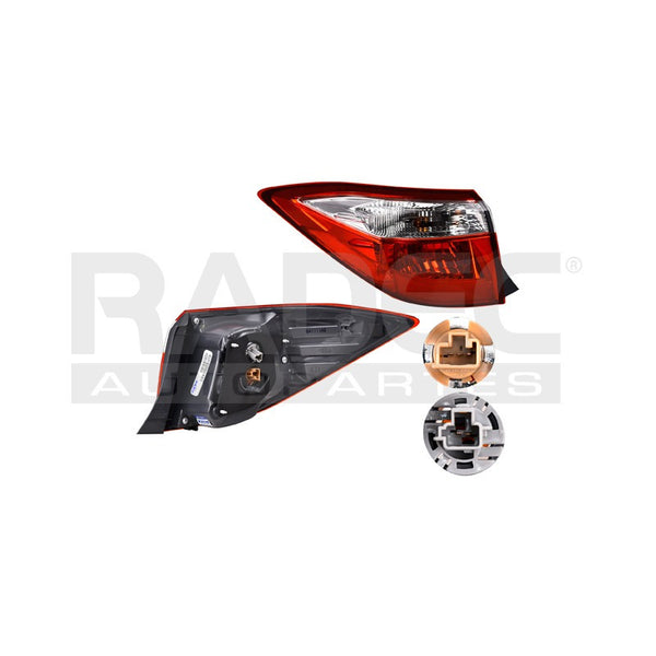 Calavera Exterior Ty Corolla 14-16 Lado Izquierdo Mx
