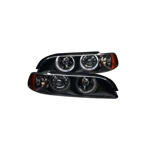 Bmw 5 Series E39 1995-2001 Par De Faros Negros