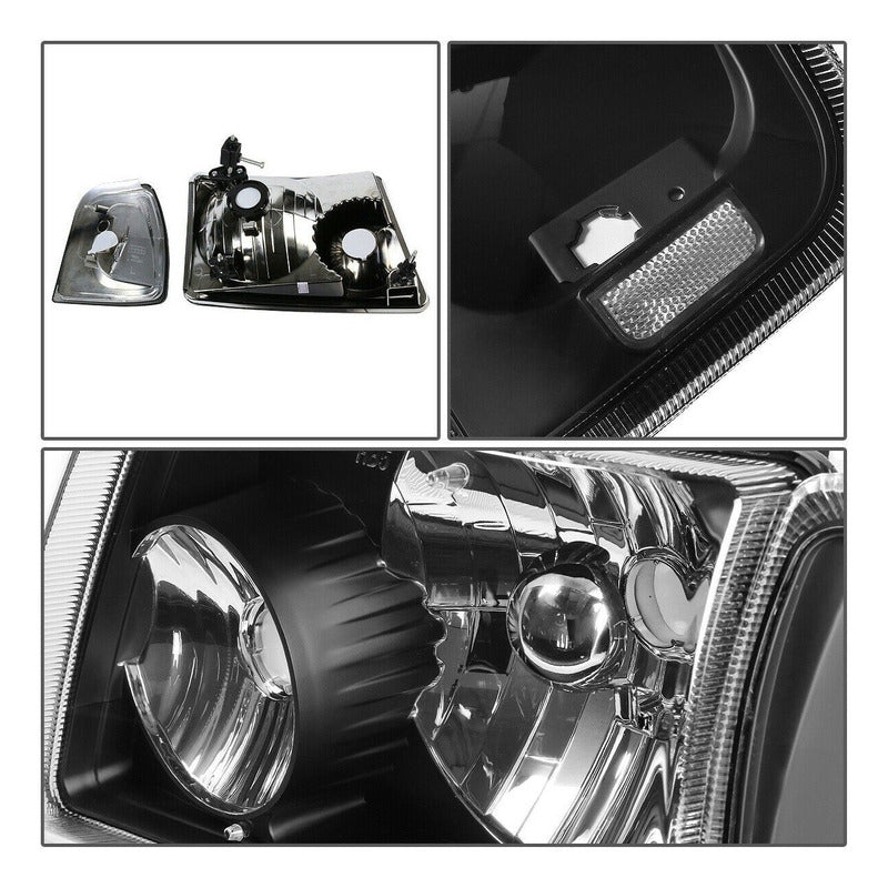 Ford Ranger 2001-2011 Faros Y Cuartos Negros