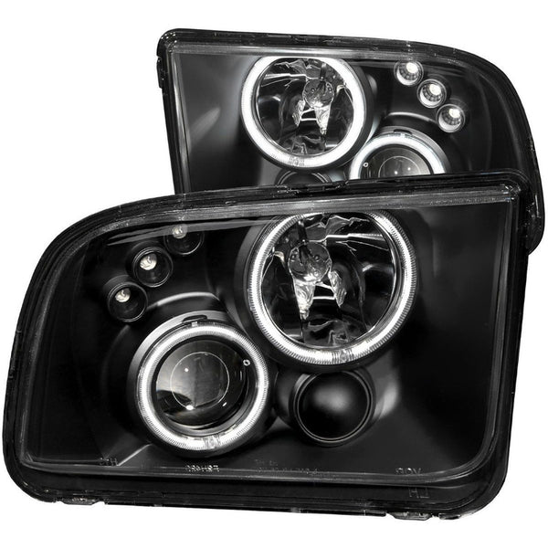 Ford Mustang 05-09 Projector H.l Halo Black Clear (ccfl)