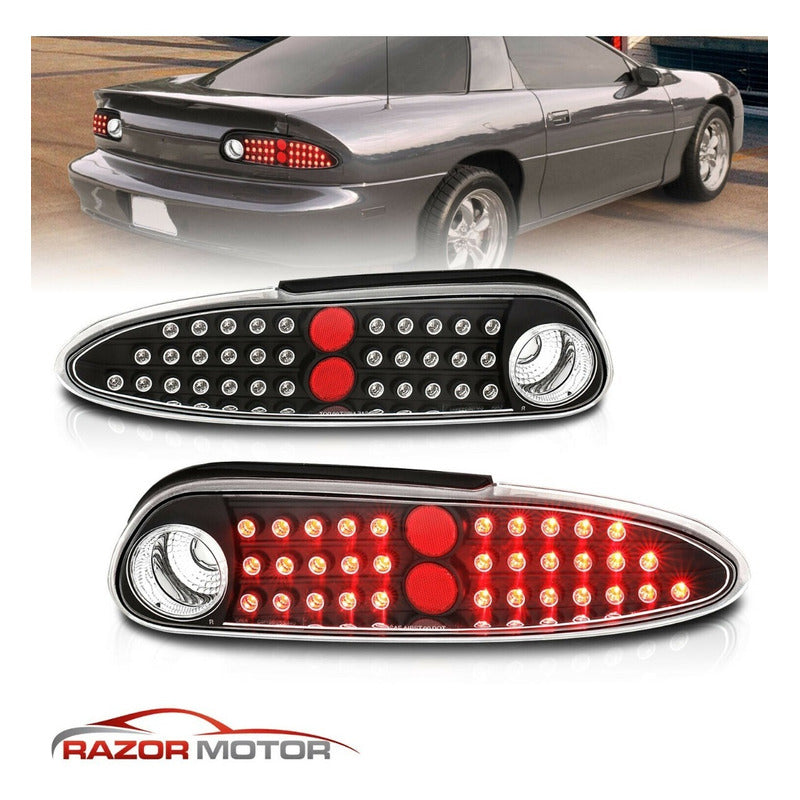 Chevy Camaro 93-02 Calaveras Led Negras