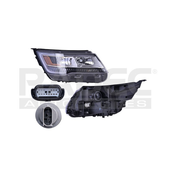 Faro Fd Explorer 16-17 Fondo Cromado C/leds Tyc Der