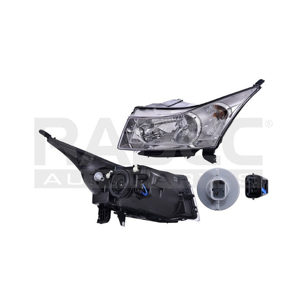 Faro Cv Cruze 10-16 4 Puertas C/foco Original Izq