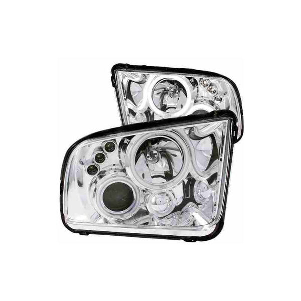 Ford Mustang 05-09 Projector H.l Halo Chrome Clear (ccfl)