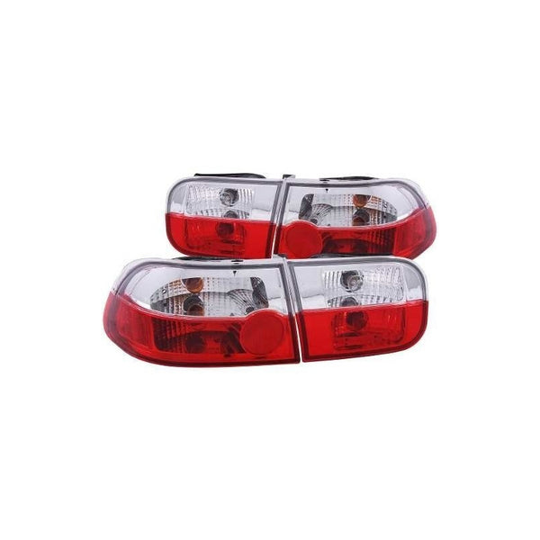 Honda Civic 92-95 2/4 Dr Crystal T.l Red/crystal