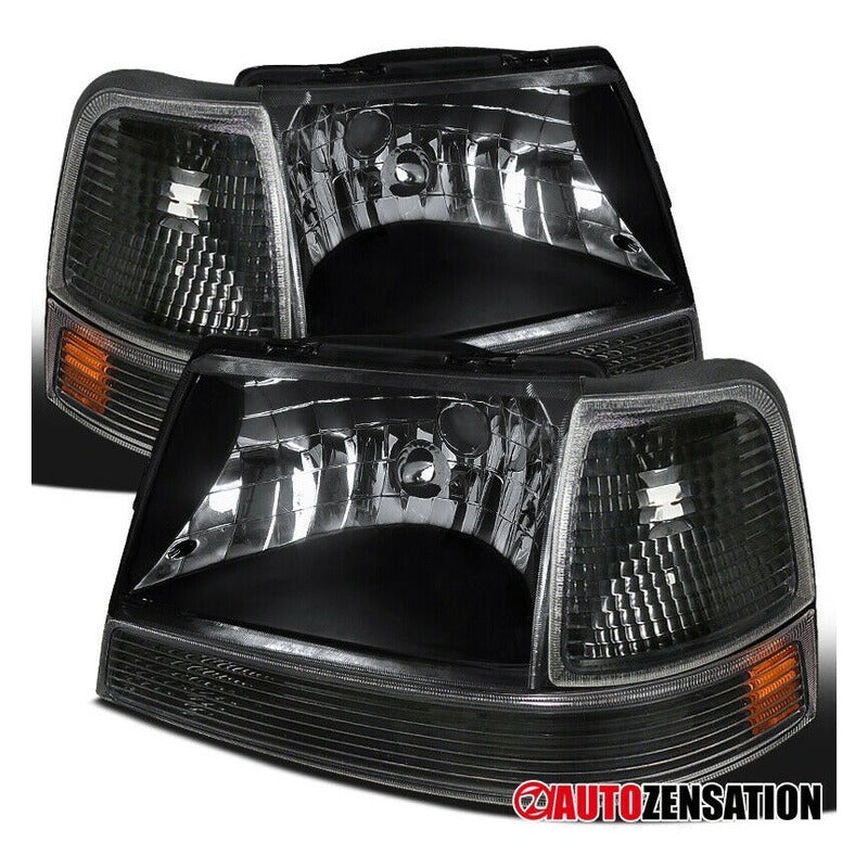 Ford Ranger 1998-2000 Faros Y Cuartos Negros