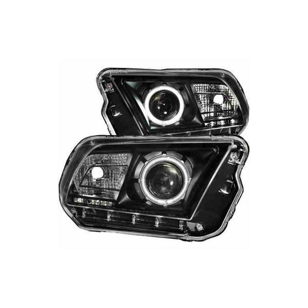 Ford Mustang 10-12 Projector H.l Halo Black Clear (ccfl)
