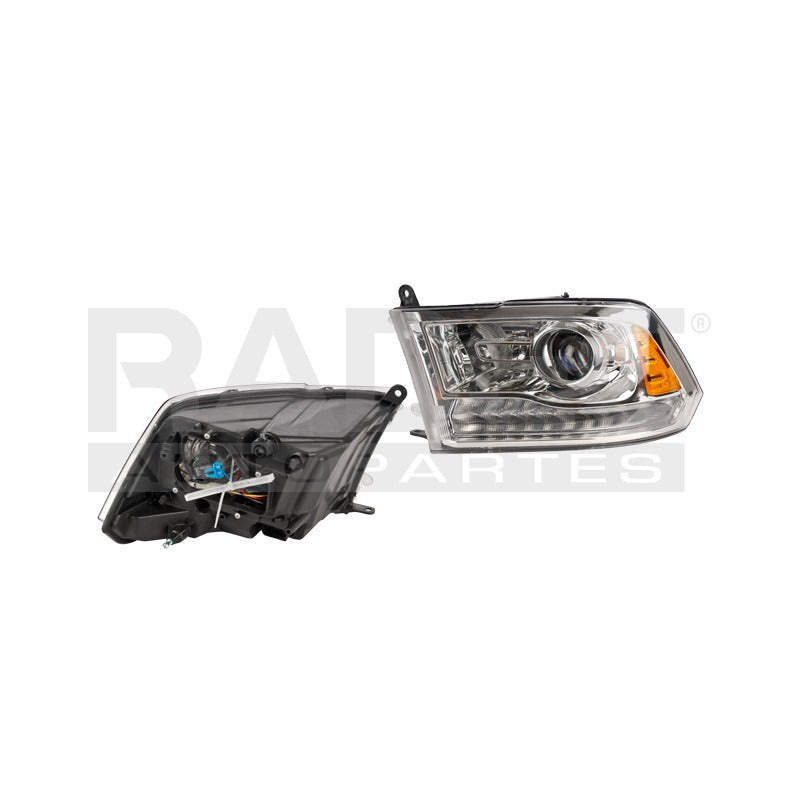 Faro Dg Ram 13-14 Fondo Cromado Tyc Izq