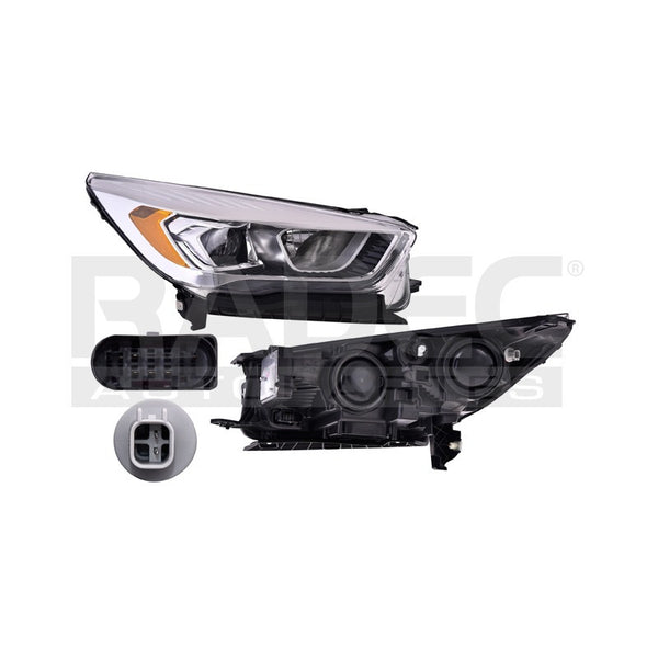 Faro Fd Escape 17-18 Fondo Cromado C/luz De Dia Tyc Der
