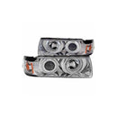 Bmw 3 Series E36 92-98 4dr 1 Pc Projector H.l G2 Halo Chrome