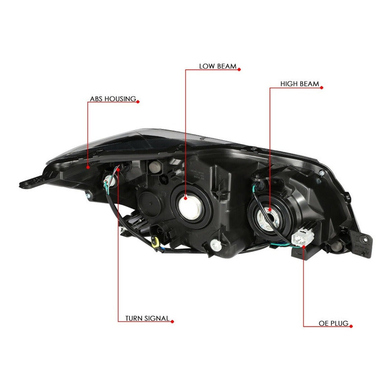 Subaru Forester 2014-2016 2.5 Par De Faros Negros