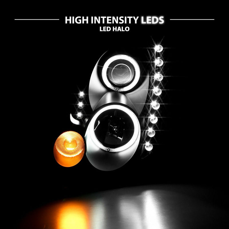 Infiniti G35 03-05 2dr Hl Black Projector Halo Hid/ccfl