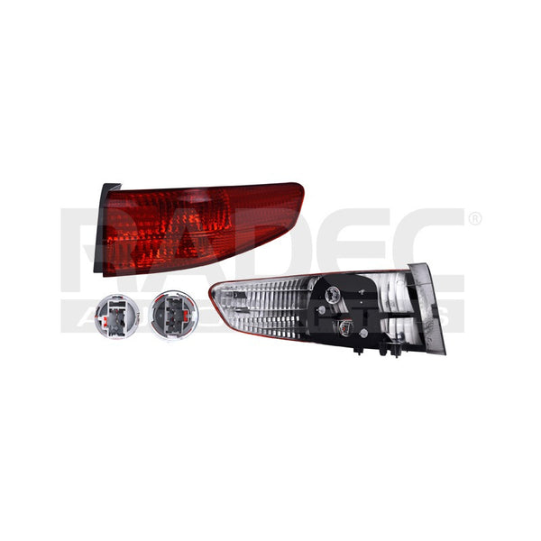 Calavera Exterior Hd Accord 05 4 Puertas Rojo Lado Derecho