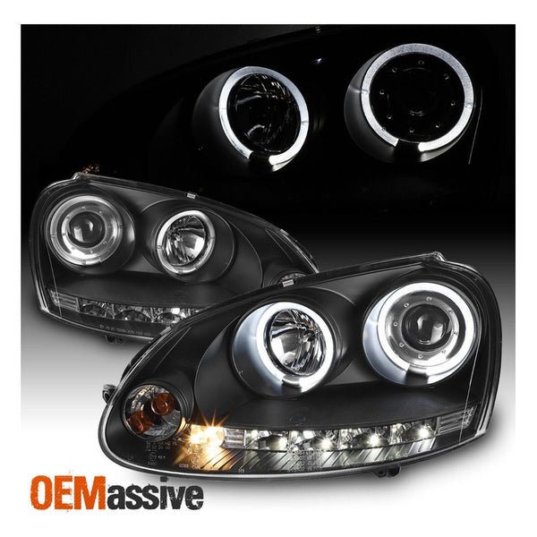 Rabbit 06-09/jetta Gen5/wagon 09 Par Faros Negros