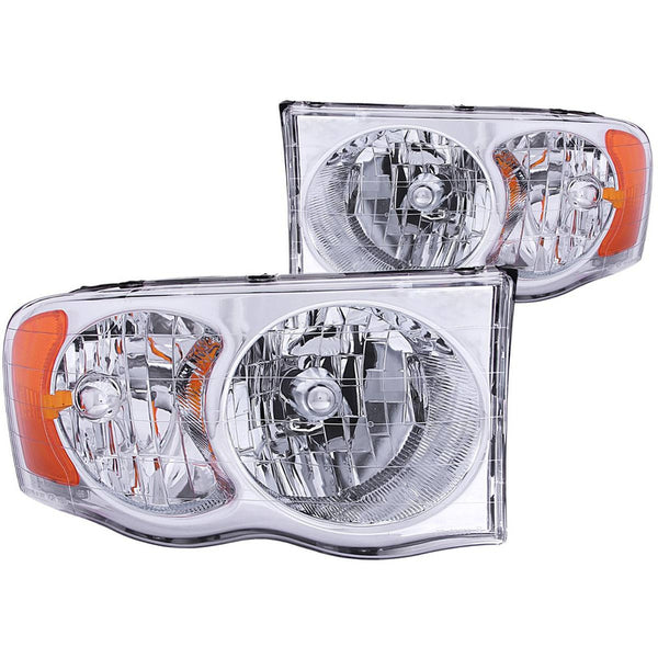Dodge Ram 02-05 Crystal H.l Clear Amber