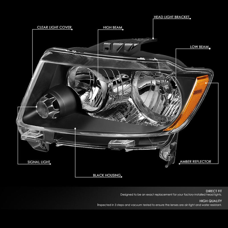 Jeep Grand Cherokee 2011-2013 Par Faros Negros