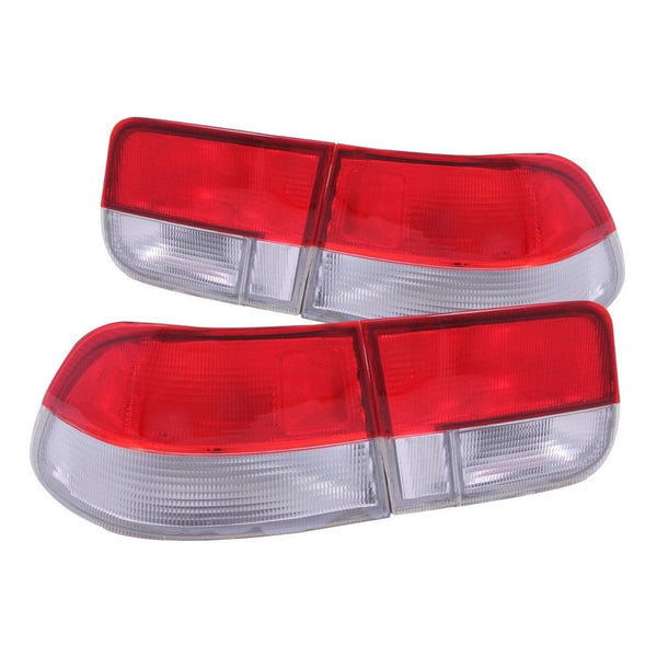 Honda Civic 96-00 2 Dr T.l 4 Pieces Red/clear (oem)