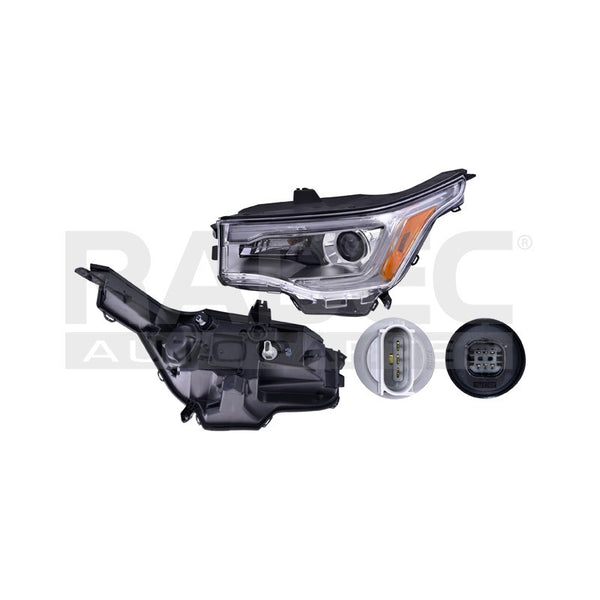 Faro Cv Acadia 17-18 Fondo Cromado Tyc Izq