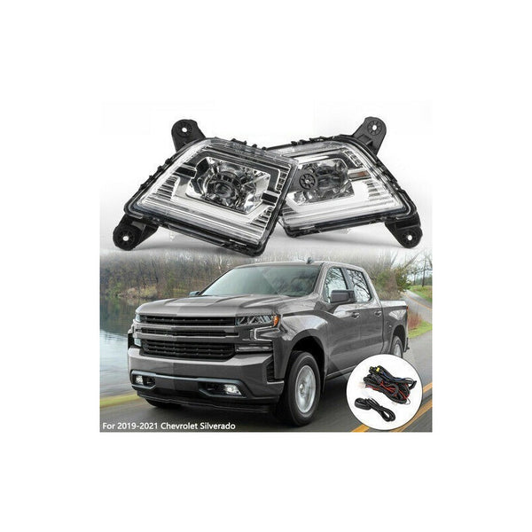 Chevrolet Silverado 2019-2021 Par De Faros De Niebla