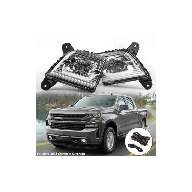 Chevrolet Silverado 2019-2021 Par De Faros De Niebla