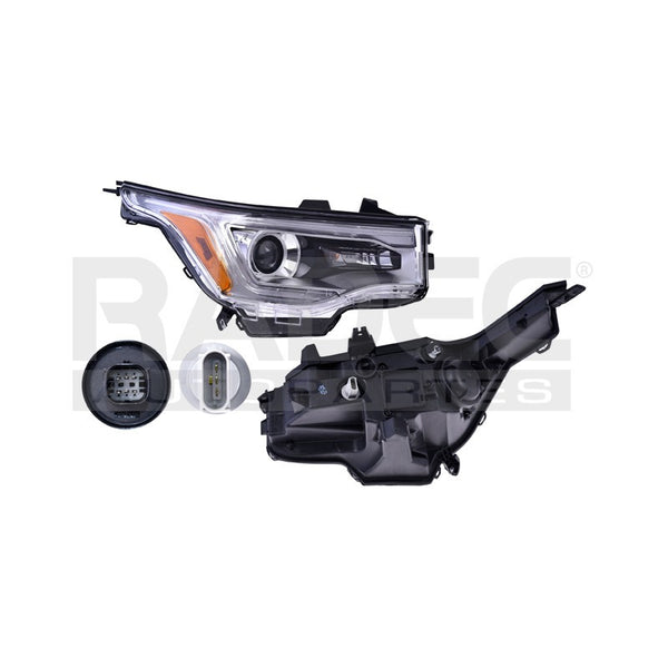 Faro Cv Acadia 17-18 Fondo Cromado Tyc Der