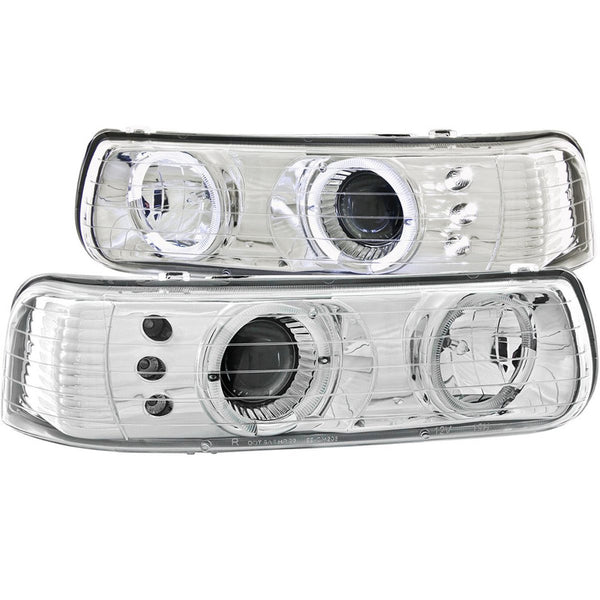 Cv Silverado 99-02 Projector H.l Halo Chrome Led