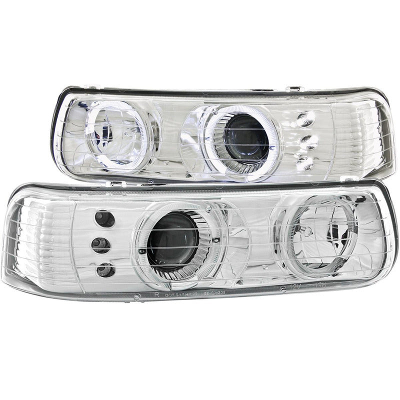 Cv Silverado 99-02 Projector H.l Halo Chrome Led