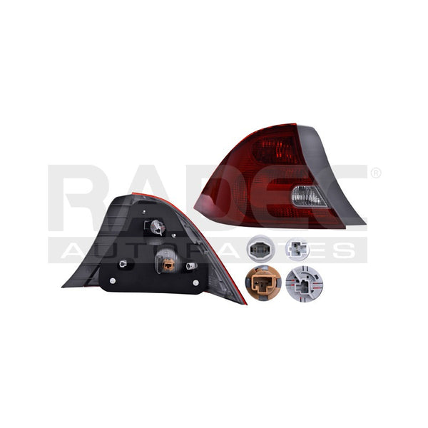 Calavera Hd Civic 01-03 2 Puertas   Lado Izquierdo