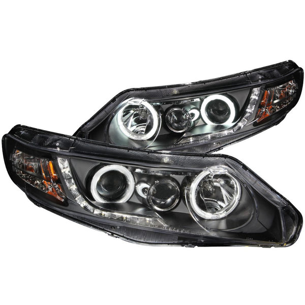 Hd Civic 06-08 4 Dr/hybrid 06-09 Projector Halo Black(ccfl)